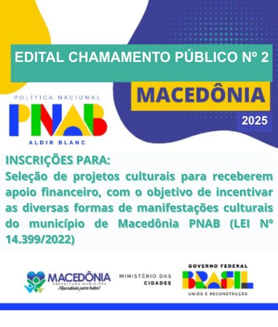 EDITAL DE CHAMAMENTO PÚBLICO Nº 02/2025. PNAB - ALDIR BLANC