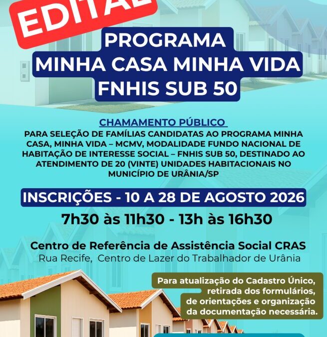 Programa Minha Casa, Minha Vida – Urânia/SP